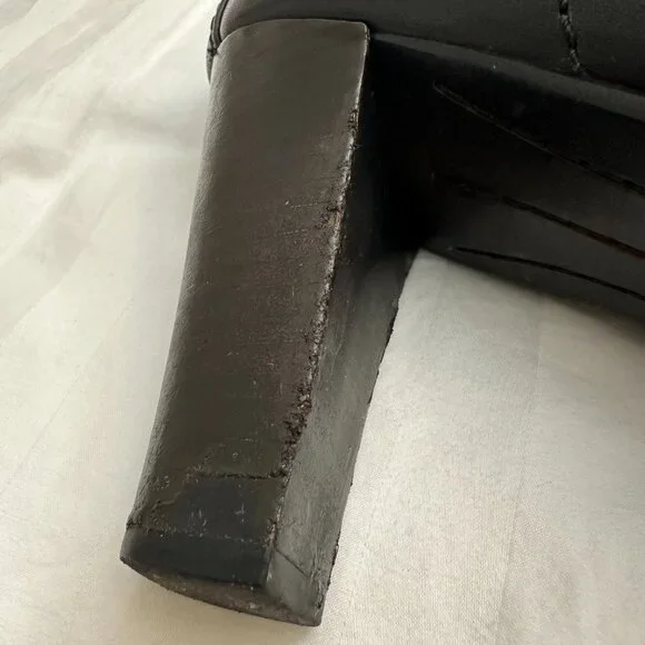 Frye Marissa Womens Back Zip Tall Black Leather Zip Up Boots US 10 M - Picture 8 of 9